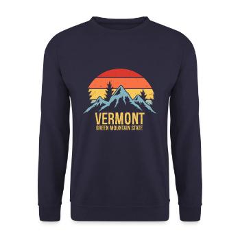 Vermont - Unisex Pullover - Navy - Vorne - Alina (178cm) & Michal (187cm)