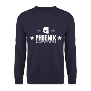 Phoenix Arizona - Unisex Pullover - Navy - Vorne - Alina (178cm) & Michal (187cm)