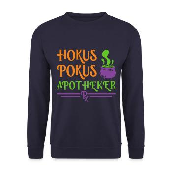 Apothecary Halloween - Unisex Sweatshirt - navy - Front - Alina (178cm) & Michal (187cm)