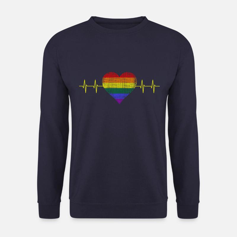 LGBT -Regenbogen - Pride - Unisex Pullover - Navy