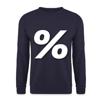 % Pourcentage - Sweat-shirt Unisexe - marine - Devant - Alina (178cm) & Michal (187cm)