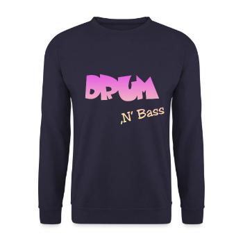 Drum n Bass, Techno, Minimal - Unisex Pullover - Navy - Vorne - Alina (178cm) & Michal (187cm)