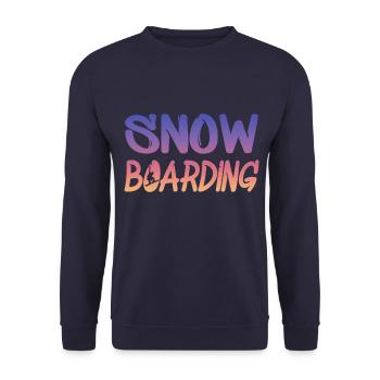 snowboarding - Unisex Pullover - Navy - Vorne - Alina (178cm) & Michal (187cm)