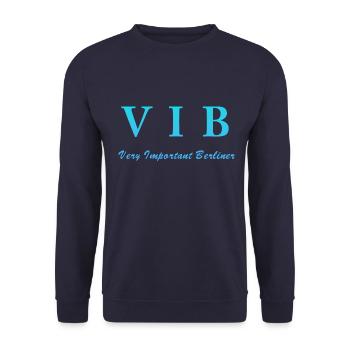 Berlin, VIB, Berlin VIP - Unisex Pullover - Navy - Vorne - Alina (178cm) & Michal (187cm)