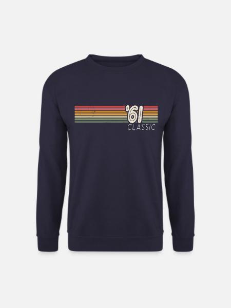 1961 Retro Geburtstag Vintage 1961 Geschenk - Unisex Pullover - Navy