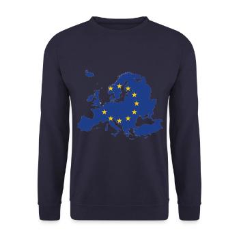 Europe - Sweat-shirt Unisexe - marine - Devant - Alina (178cm) & Michal (187cm)