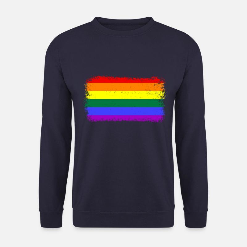 Regenbogen Rainbow LGBTQ - Unisex Pullover - Navy