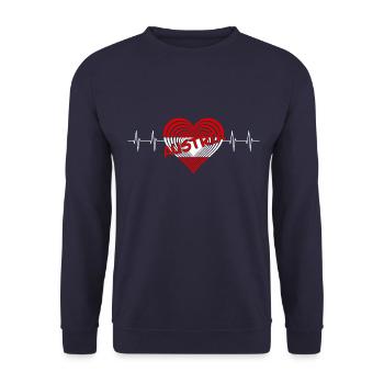 Österreich Austria - Unisex Pullover - Navy - Vorne - Alina (178cm) & Michal (187cm)