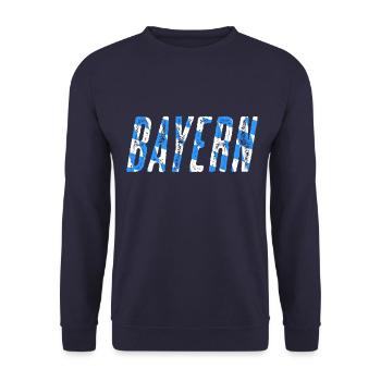 Bayern - Unisex Pullover - Navy - Vorne - Alina (178cm) & Michal (187cm)