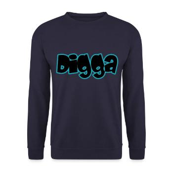 Digga - Unisex Pullover - Navy - Vorne - Alina (178cm) & Michal (187cm)