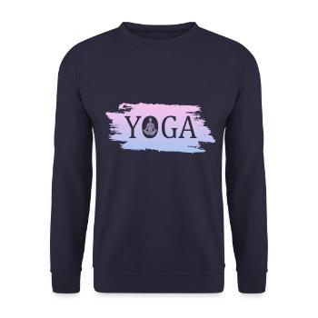 Yoga - Unisex Pullover - Navy - Vorne - Alina (178cm) & Michal (187cm)