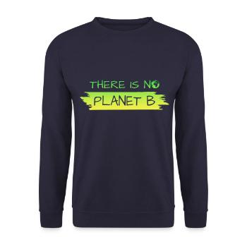 There is no Planet B - Unisex Pullover - Navy - Vorne - Alina (178cm) & Michal (187cm)