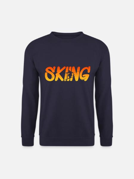 Skiing - Unisex Pullover - Navy
