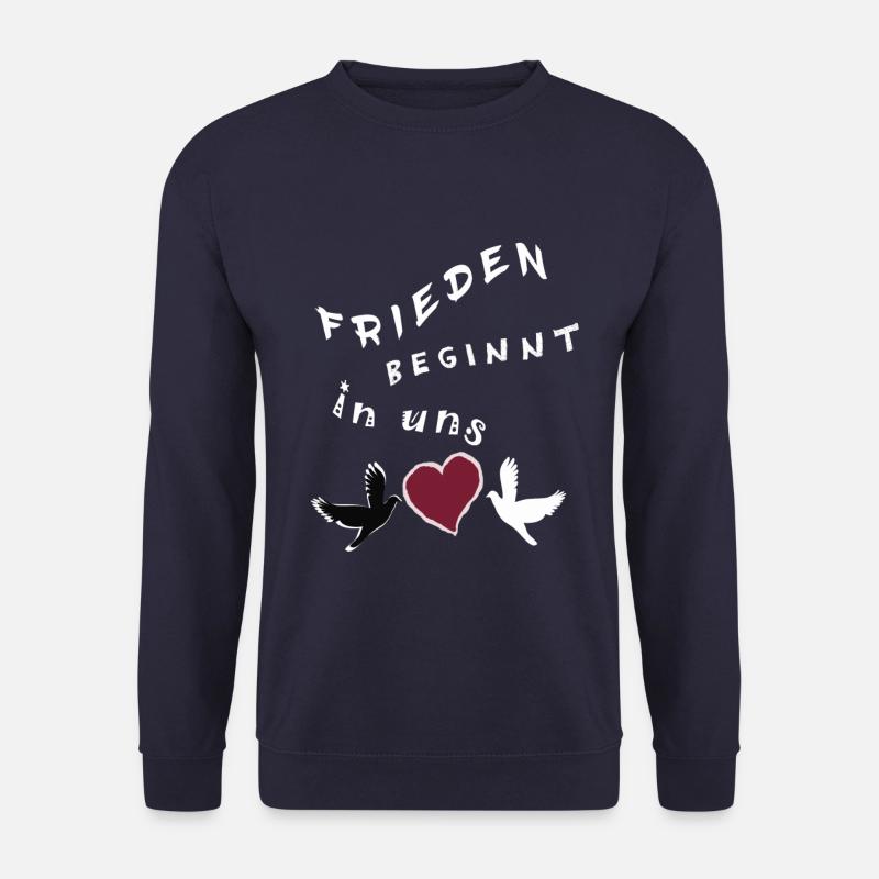 Frieden beginnt in uns - Unisex Pullover - Navy