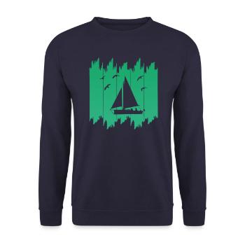 Segeln - Unisex Pullover - Navy - Vorne - Alina (178cm) & Michal (187cm)