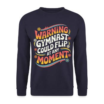 Turnen Turner Gymnastik - Unisex Pullover - Navy - Vorne - Alina (178cm) & Michal (187cm)