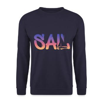 segeln - Unisex Pullover - Navy - Vorne - Alina (178cm) & Michal (187cm)