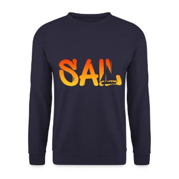 SAIL - Unisex Pullover - Navy - Vorne - Alina (178cm) & Michal (187cm)