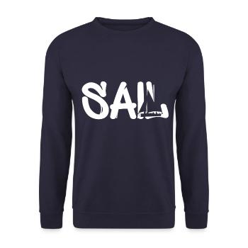 segeln segelboot sailing - Unisex Pullover - Navy - Vorne - Alina (178cm) & Michal (187cm)