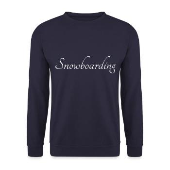 snowboarding - Unisex Pullover - Navy - Vorne - Alina (178cm) & Michal (187cm)