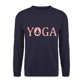 Yoga - Unisex Pullover - Navy - Vorne - Alina (178cm) & Michal (187cm)