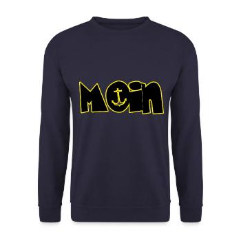 Ja Moin - Unisex Pullover - Navy - Vorne - Alina (178cm) & Michal (187cm)