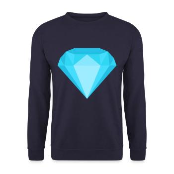Diamant - Unisex Pullover - Navy - Vorne - Alina (178cm) & Michal (187cm)