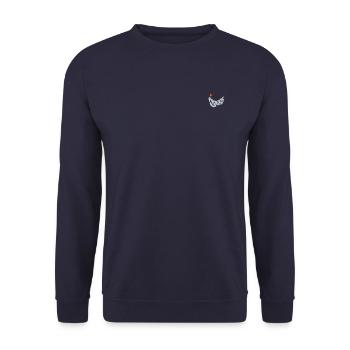 Die Wilden Kerle Grinsen Stick - Unisex Pullover - Navy - Vorne - Alina (178cm) & Michal (187cm)