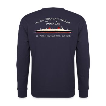 LINER FRANCE Louis RUNEMBERG © Adagp - Unisex Sweatshirt - navy - Back - Michal (187cm)