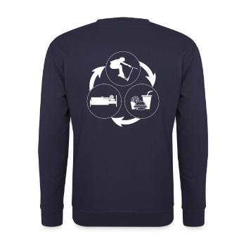 Freestyle Scooter - Unisex Sweatshirt - navy - Back - Michal (187cm)