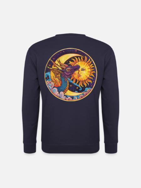 Sun Motif - Unisex Sweatshirt - navy