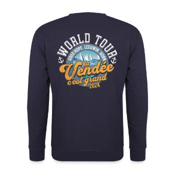 Welttournee Regatta 2024 zurück - Unisex Pullover - Navy - Hinten - Michal (187cm)
