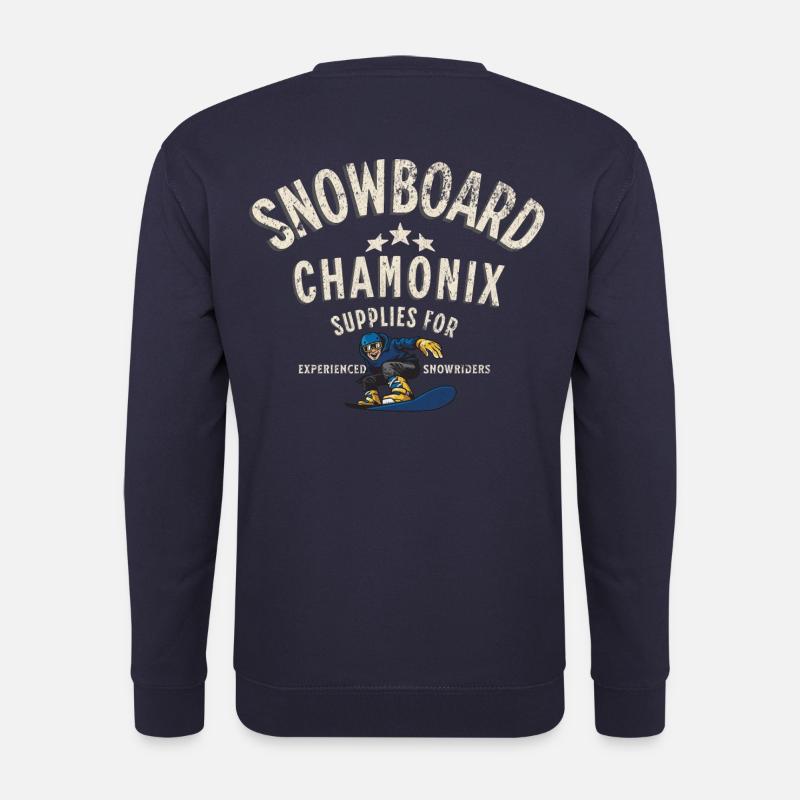 Chamonix snowboarding - Unisex Sweatshirt - navy