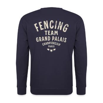 Fencing team Grand Palais Paris - Unisex Sweatshirt - navy - Back - Michal (187cm)
