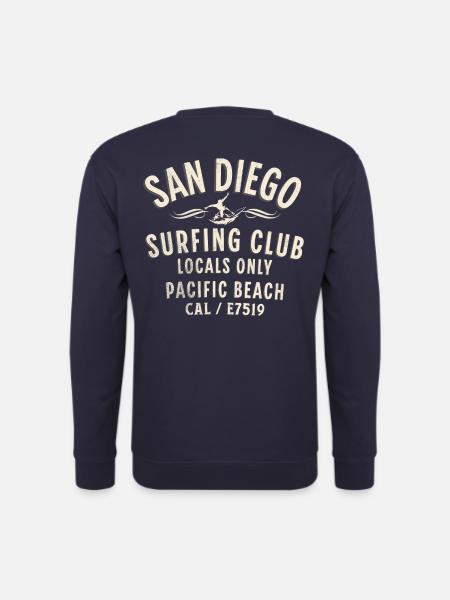 San Diego Pacific Beach Surfing Club - Unisex Pullover - Navy
