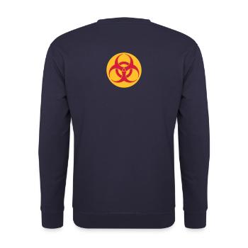 bioharzard 2 color II DE - Unisex Pullover - Navy - Hinten - Michal (187cm)