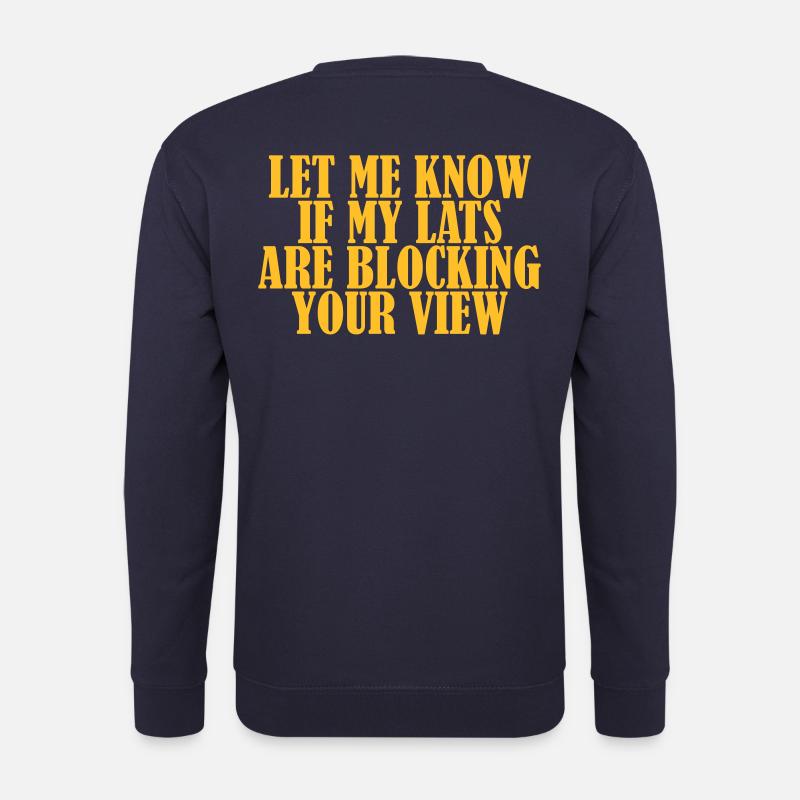 Lats Blocking View - Sweat-shirt Unisexe - marine