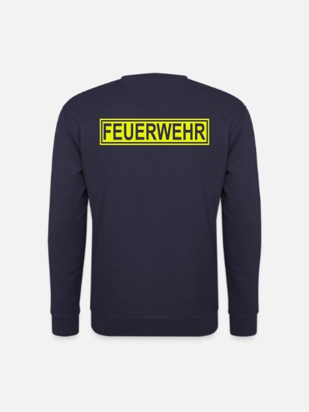 FEUERWEHR mit Rahmen - Freiwillige Feuerwehr FW02 - Unisex Pullover - Navy
