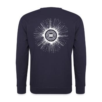 Mission Impossible Dead Reckoning IMF Logo White - Unisex Sweatshirt - navy - Back - Michal (187cm)