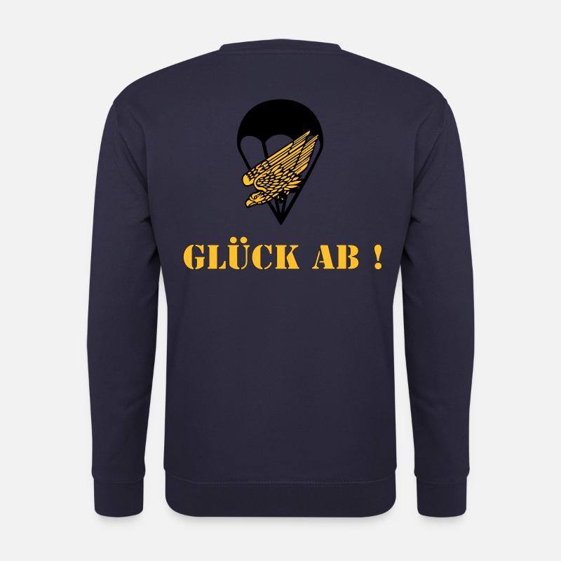 Glück ab Fallschirmjäger - Unisex Pullover - Navy