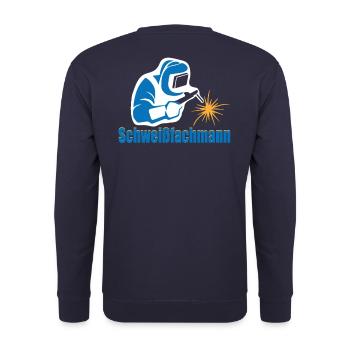 Spécialiste en soudage / maître soudeur - soudeur professionnel - Sweat-shirt Unisexe - marine - Dos - Michal (187cm)