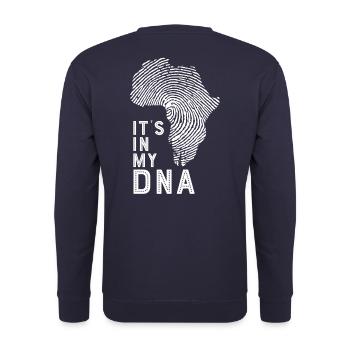 DNA from Africa - Unisex Sweatshirt - navy - Back - Michal (187cm)