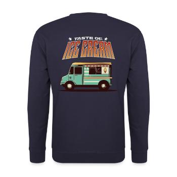 Taste of IceCream - Unisex Pullover - Navy - Hinten - Michal (187cm)