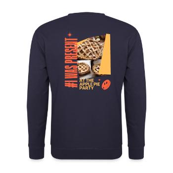 Journée de la tarte aux pommes - Sweat-shirt Unisexe - marine - Dos - Michal (187cm)