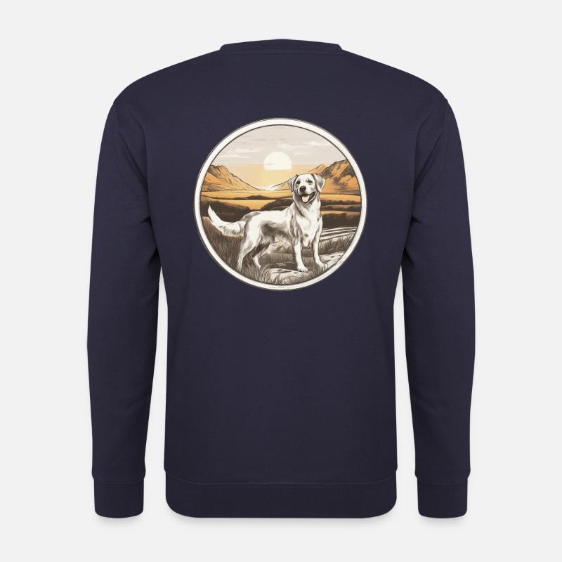 Retromotiv Labrador - Unisex Pullover - Navy