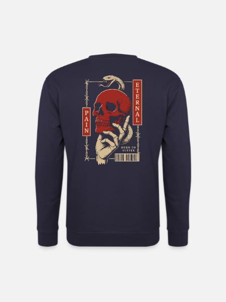 Eternal Pain – Born to Suffer - Unisex Sweatshirt - navy
