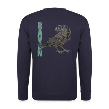 Raven - Unisex Pullover - Navy - Hinten - Michal (187cm)