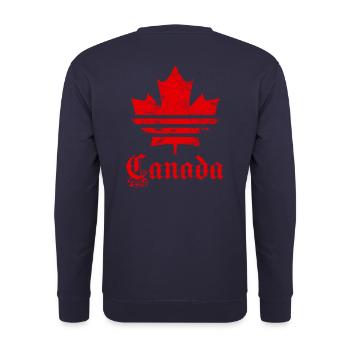 Canada drapeau - Sweat-shirt Unisexe - marine - Dos - Michal (187cm)