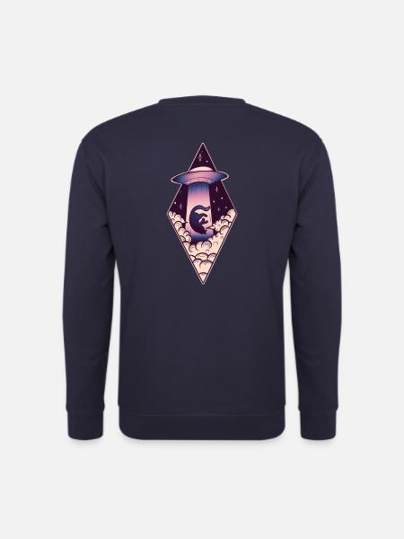 UFO Katze - Unisex Pullover - Navy