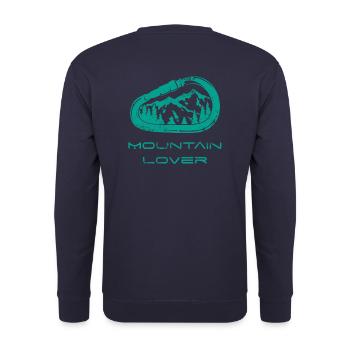 Berglieber Karabiner - Unisex Pullover - Navy - Hinten - Michal (187cm)